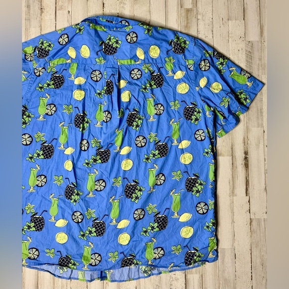 HB Sport 3XLT Men's Short Sleeve Shirt Floral Hawaiian Travel 100% Cotton - Picture 8 of 9